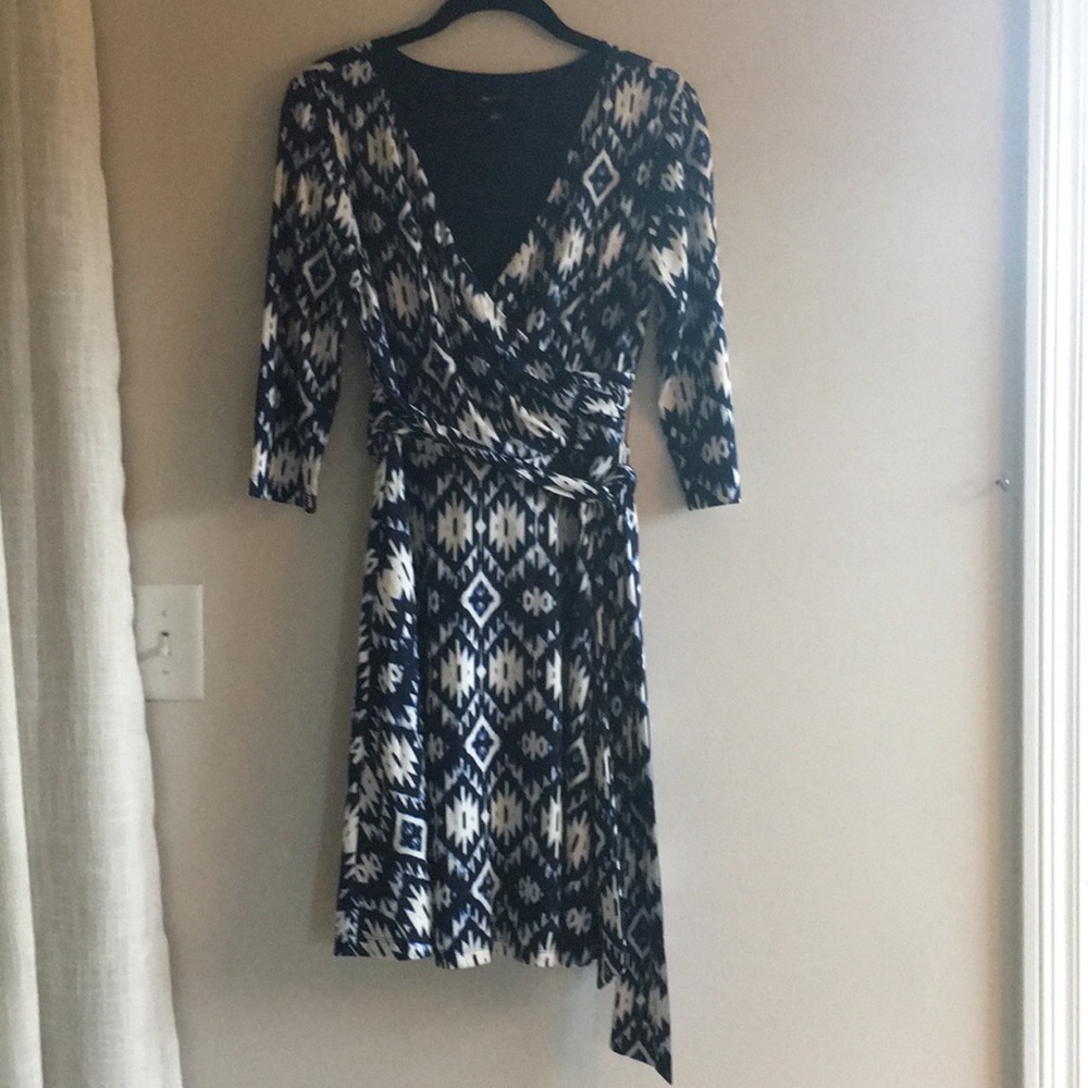 AB studio Ikat print dress, size small